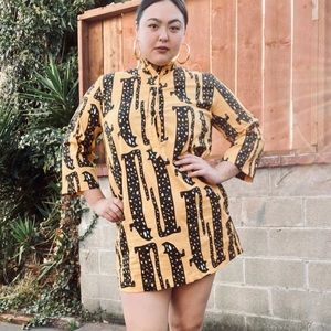 NOOWORKS Nico long cats yellow dress XXX-LARGE NWOT yellow orange